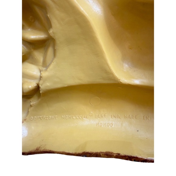 Vintage 1977 Dart Homco Raccoon w/ Flower Bouquet Wall Hanging Cute Retro Decor - Picture 6 of 7